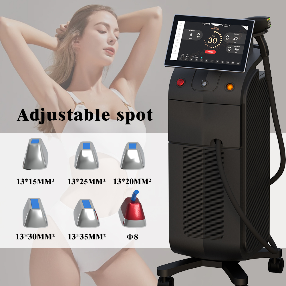 Weifang KM new updated AI intelligent skin analysis android system 2000w 3000w diode laser machine