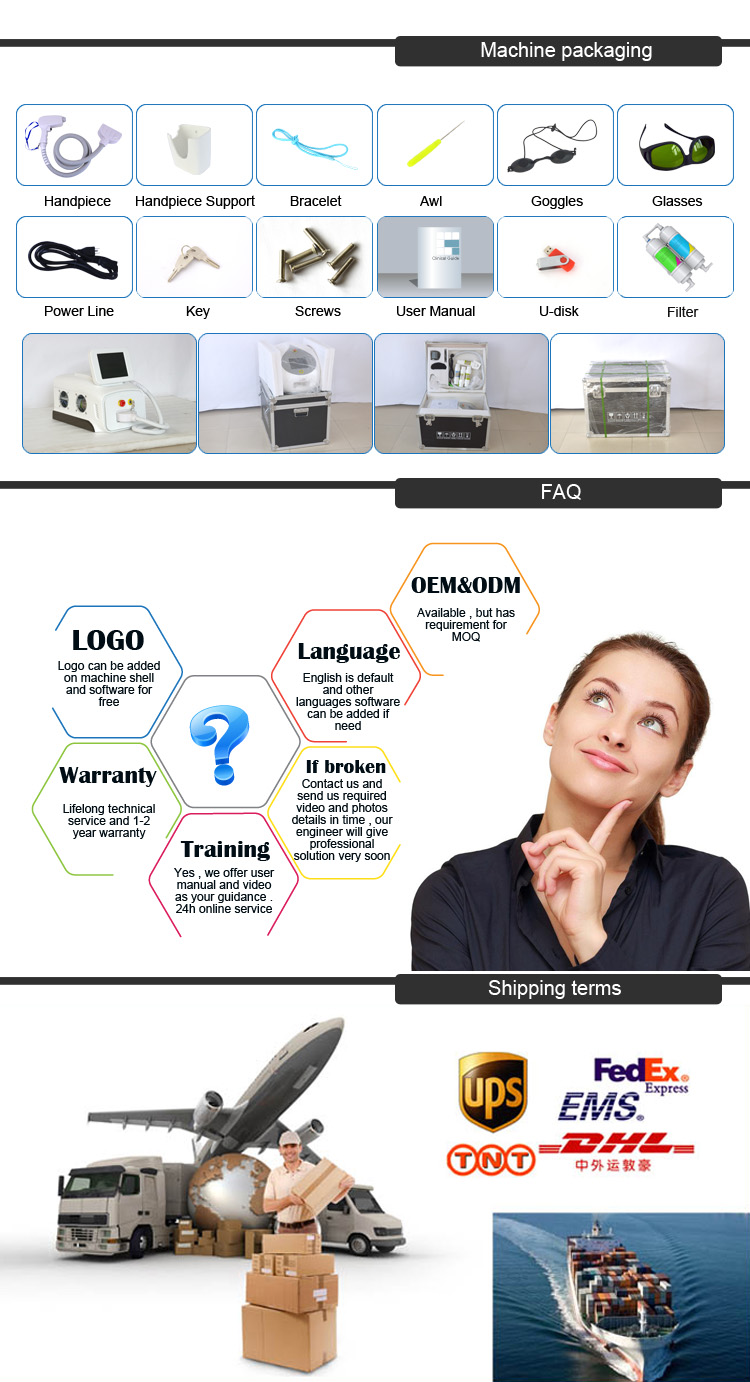 Weifang KM 4K screen portable 3 wave 755 808 1064nm diode laser hair removal machine Weifang KM 4K screen portable 3 wave 755 808 1064nm diode laser hair removal machine