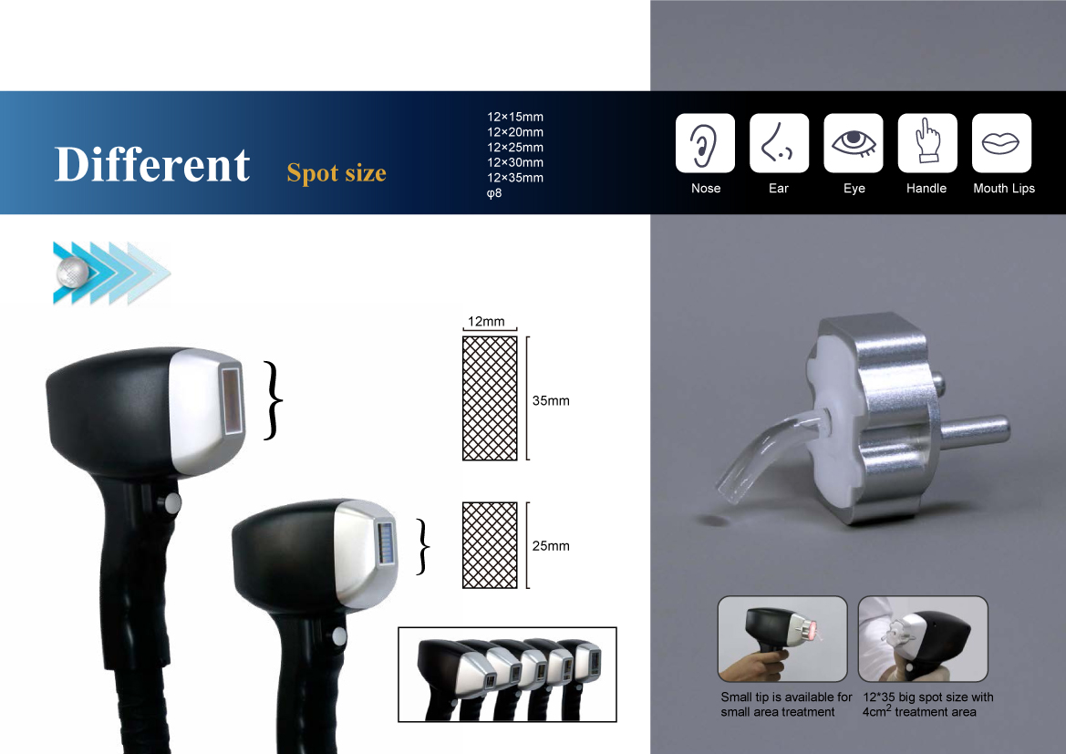 Weifang KM ice Titanium pro multifunction diode laser nd yag laser hair and tattoo removal machine