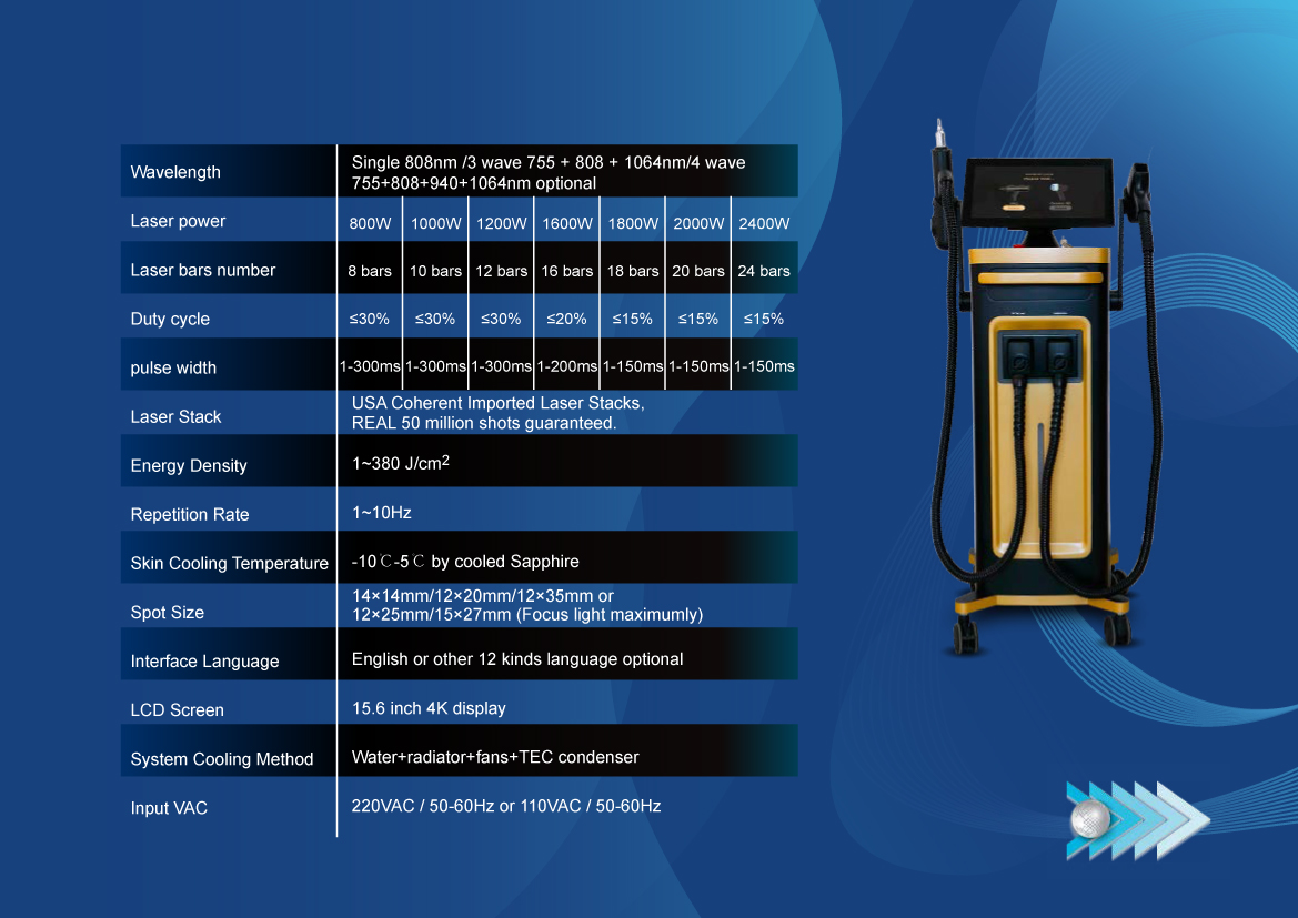 Weifang KM ice Titanium pro multifunction diode laser nd yag laser hair and tattoo removal machine