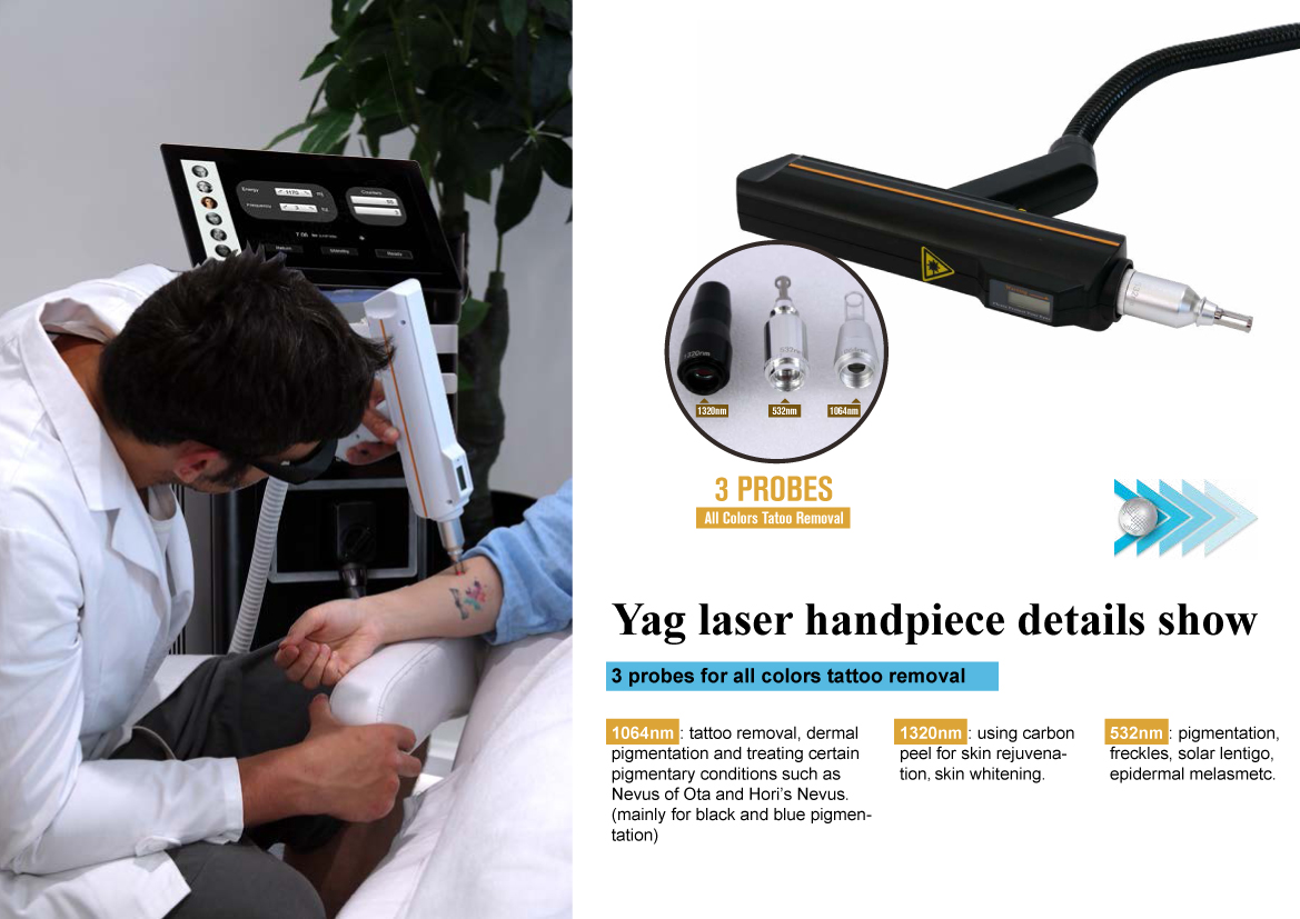 Weifang KM ice Titanium pro multifunction diode laser nd yag laser hair and tattoo removal machine
