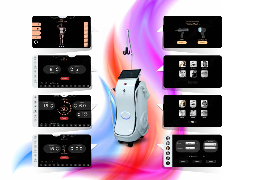 Weifang KM multifunction diode laser Elight SHR nd yag laser RF machine