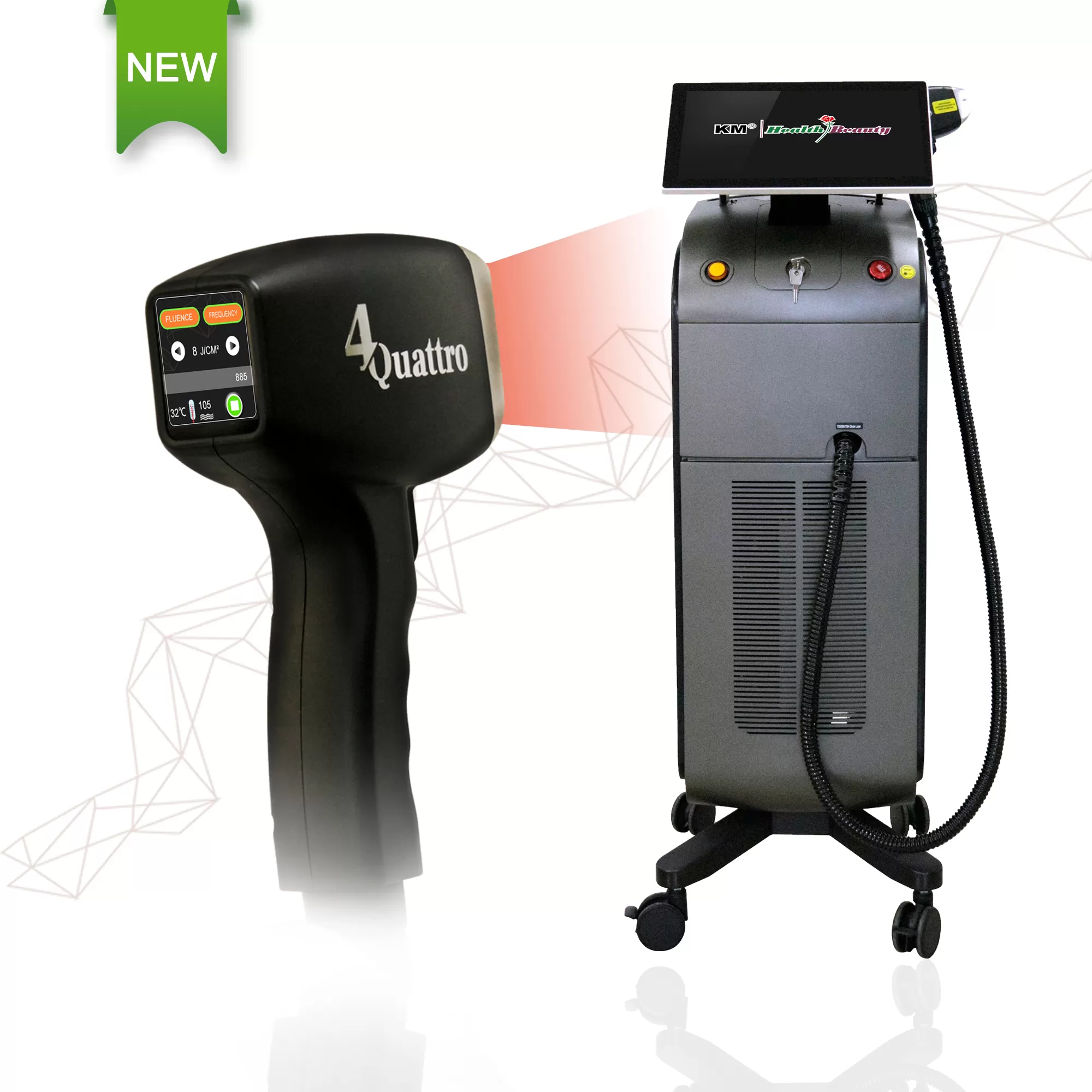 Weifang KM360D Diode Laser Machine Professional 3 wave 755 808 1064 diode laser/ ice platinum laser diodo 808/hair removal 755nm alexandrite laser