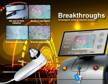 Weifang KM new updated AI intelligent skin analysis android system 2000w 3000w diode laser machine