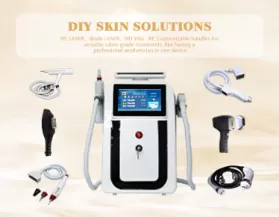 Weifang KM new updated portable 2 in 1 diode laser+nd yag laser machine