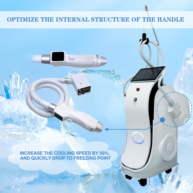 New updated Weifang KM Titanium 2 in 1 diode laser+nd yag laser multifunction beauty machine