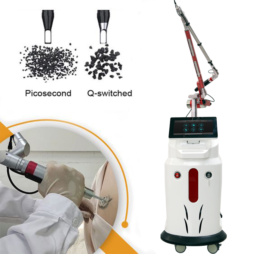 Picosecond 1064nm 755nm 532nm 1320nm Can OEM Pico Q Switched Nd Yag Laser Pico Laser Tattoo Removal Picosecond Laser Machine