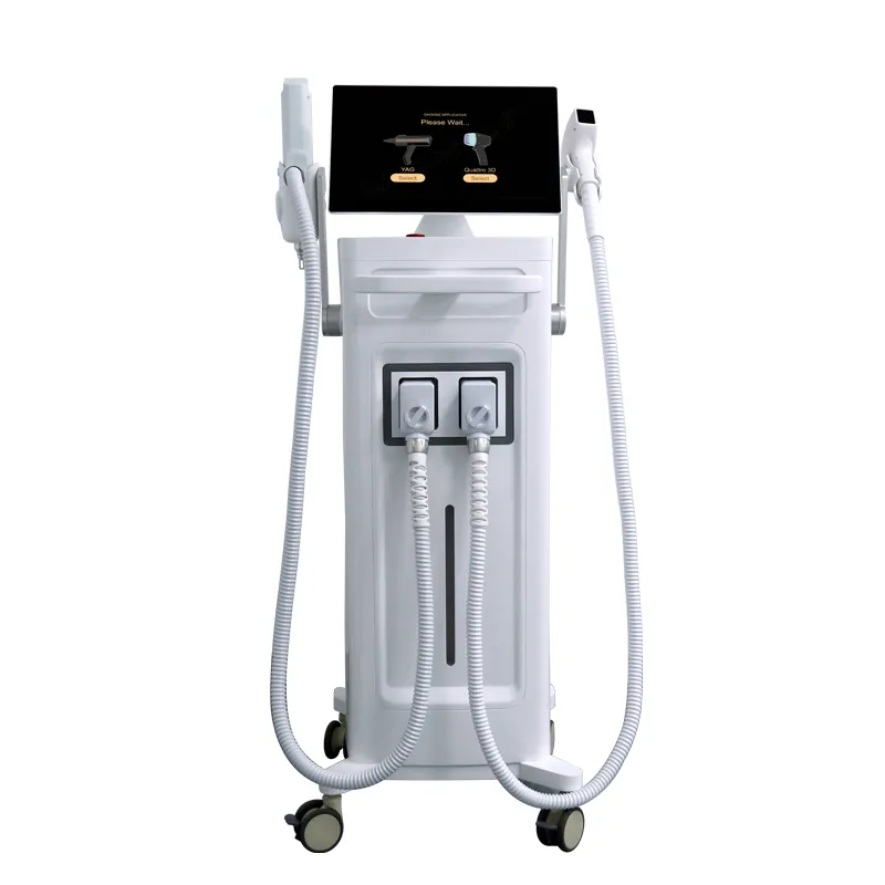 Weifang KM ice Titanium pro multifunction diode laser+nd yag laser hair and tattoo removal machine