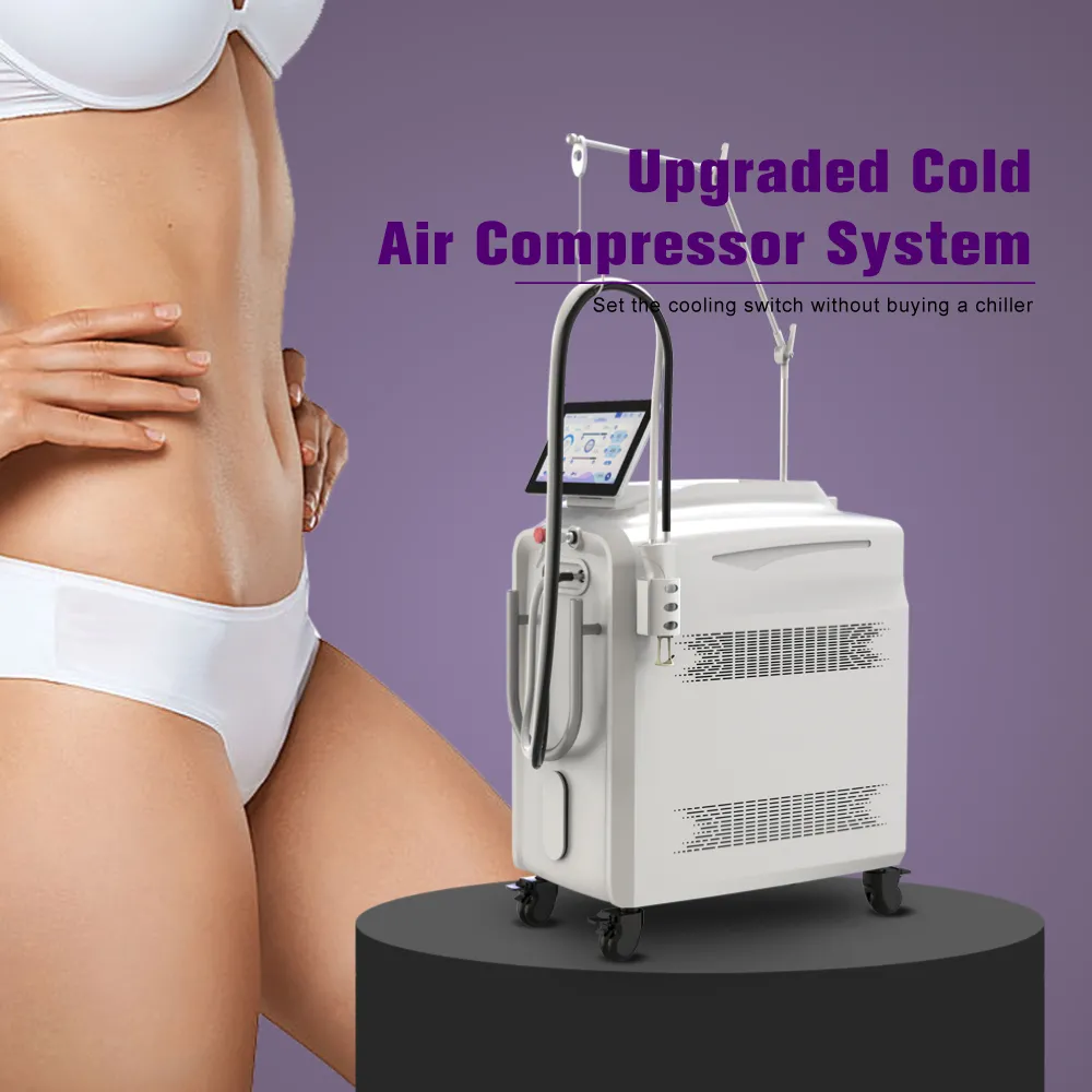 Weifang KM real dual wavelength 755nm&1064nm alexandrite nd yag laser gentle pro hair removal
